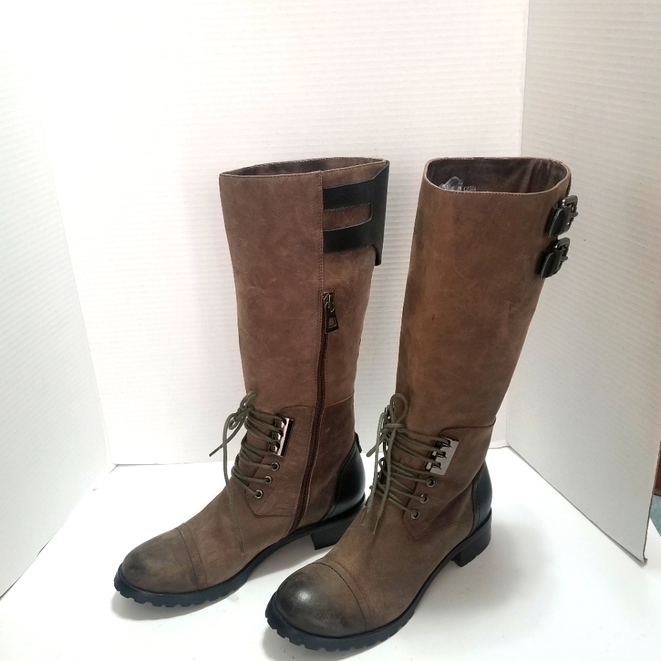 Bnwot. Rudsak Long Knee High Motorcycle Leather Boots. Size: Eu 39 Us 9.